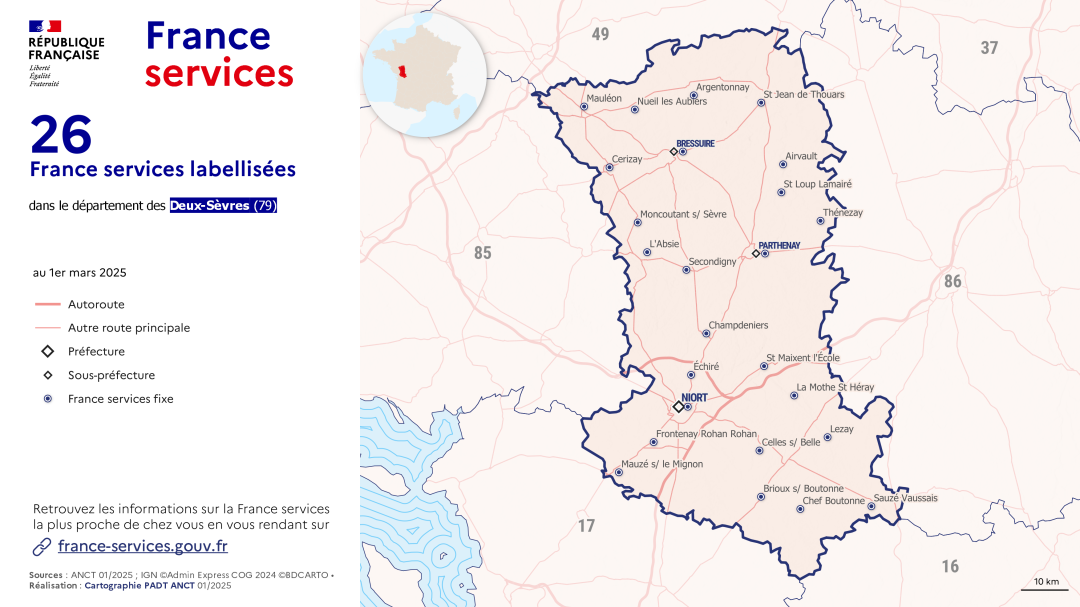 France services : Deux-S&egrave;vres (79)