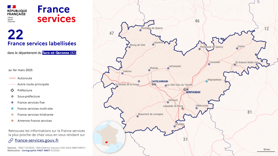 France services : Tarn-et-Garonne (82)