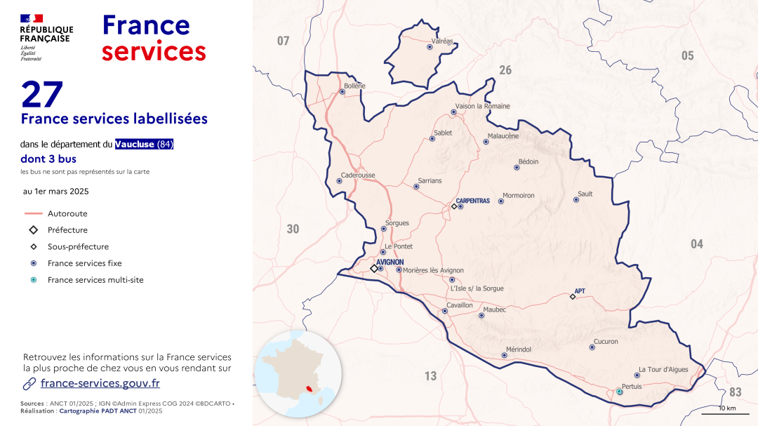 France services : Vaucluse (84)