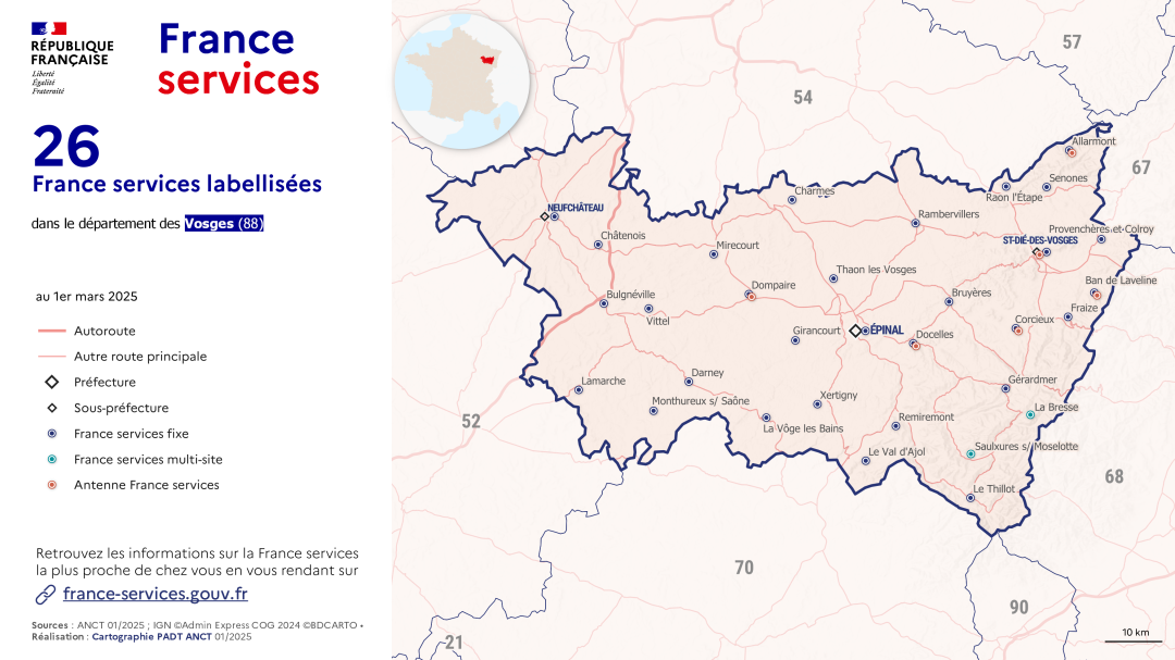 France services : Vosges (88)