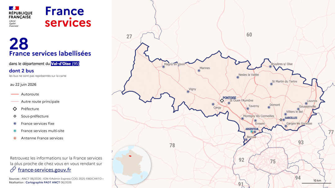 France services : Val-d'Oise (95)