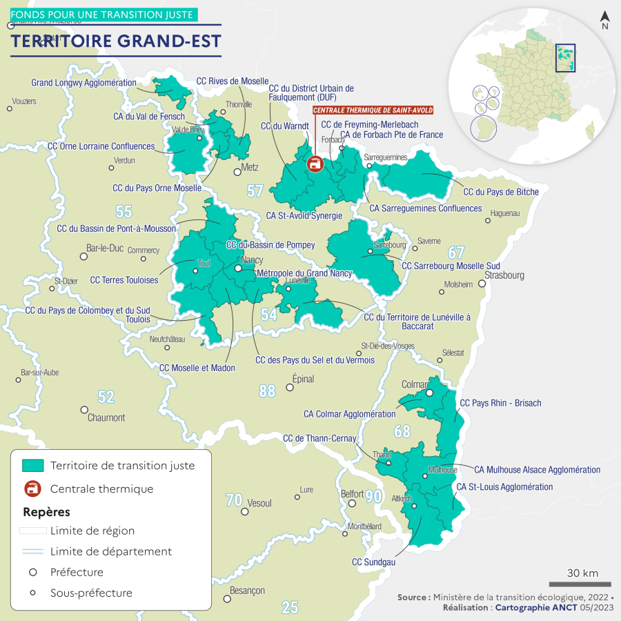 Fonds pour une transition juste : Grand-Est
