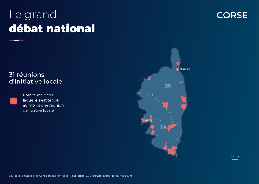 Les r&eacute;unions d'initiatives locales : Corse

