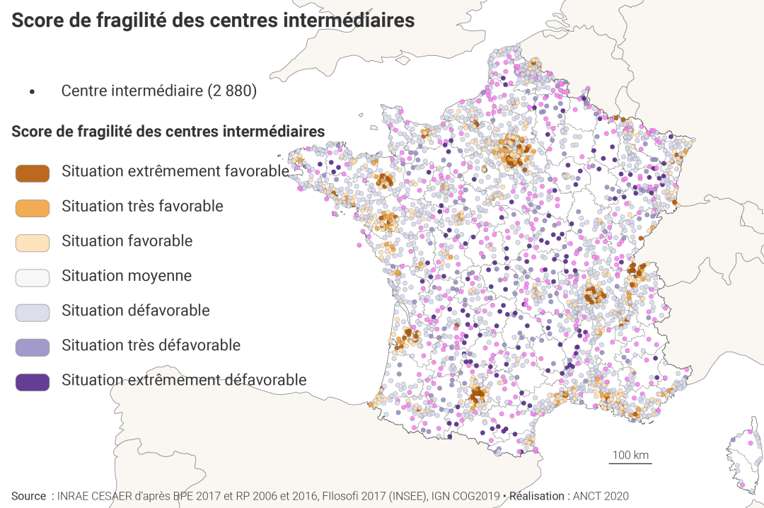 Score de fragilit&eacute; des centres interm&eacute;diaires