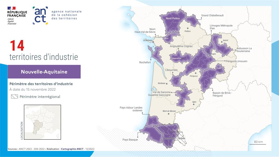 Territoires d'industrie : Nouvelle-Aquitaine