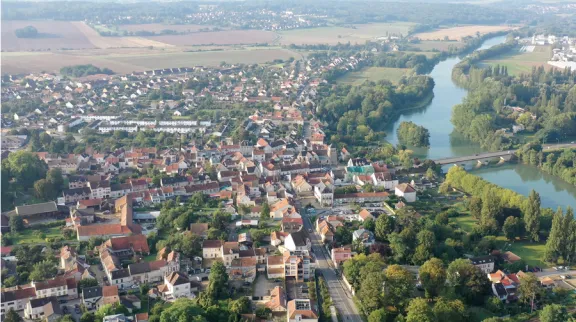 Vue a&eacute;rienne de Trilport