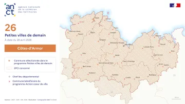 D&eacute;ploiement du dispositif Petites villes de demain : C&ocirc;tes-d'Armor