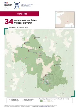 Communes laur&eacute;ates Villages d'avenir : Is&egrave;re