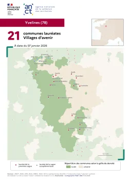 Communes laur&eacute;ates Villages d'avenir : Yvelines