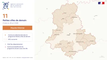 D&eacute;ploiement du dispositif Petites villes de demain : Haute-Vienne