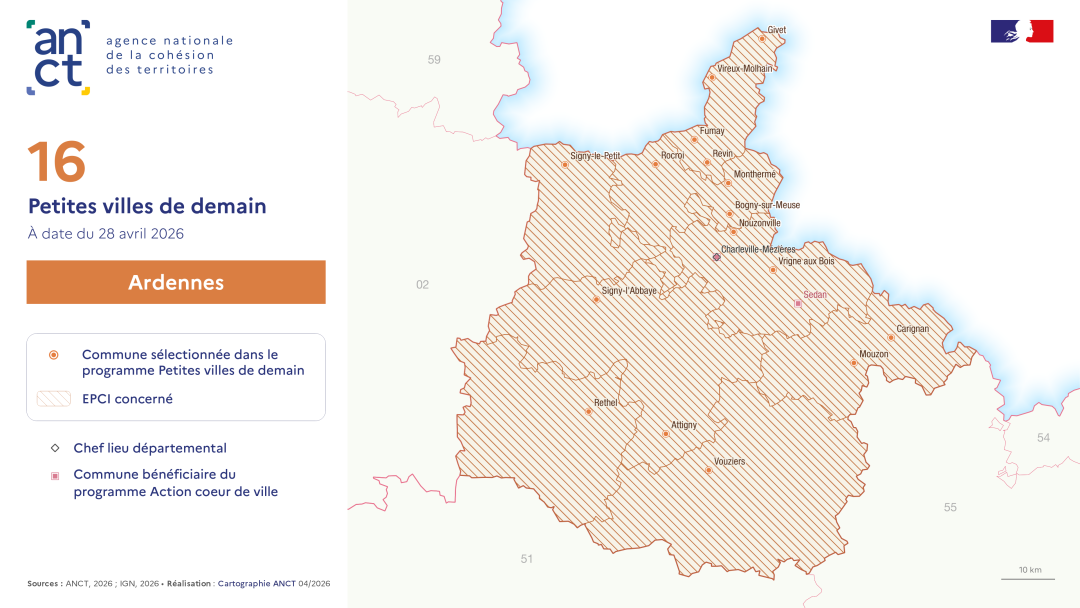 D&eacute;ploiement du dispositif Petites villes de demain : Ardennes
