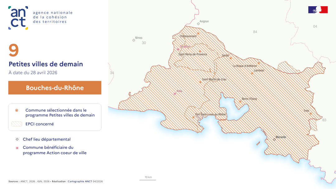 D&eacute;ploiement du dispositif Petites villes de demain : Bouches-du-Rh&ocirc;ne
