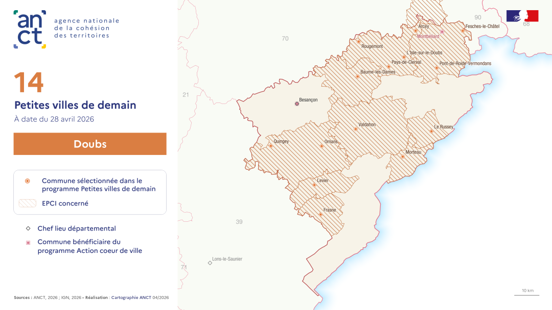 D&eacute;ploiement du dispositif Petites villes de demain : Doubs
