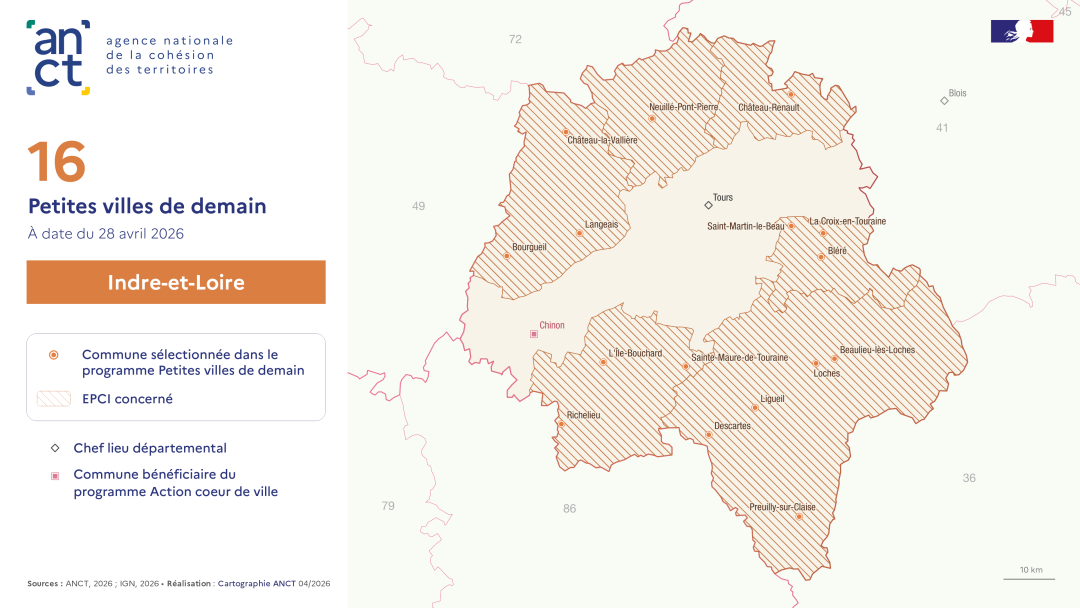 D&eacute;ploiement du dispositif Petites villes de demain : Indre-et-Loire