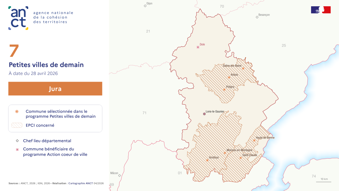 D&eacute;ploiement du dispositif Petites villes de demain : Jura