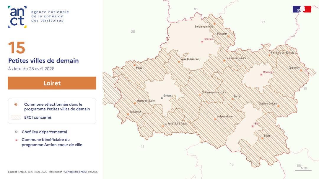 D&eacute;ploiement du dispositif Petites villes de demain : Loiret