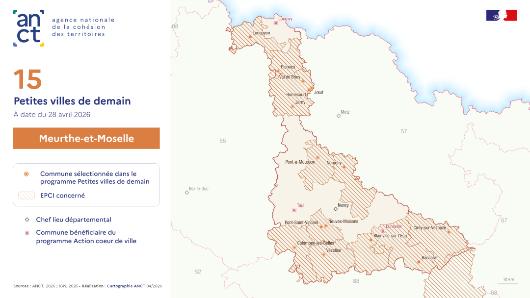 D&eacute;ploiement du dispositif Petites villes de demain : Meurthe-et-Moselle