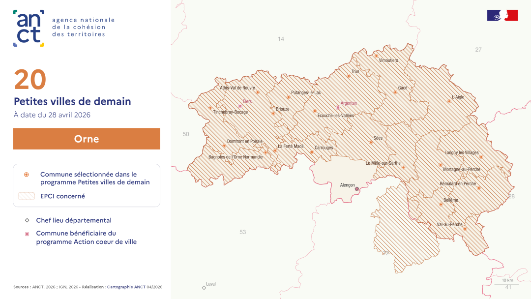 D&eacute;ploiement du dispositif Petites villes de demain : Orne