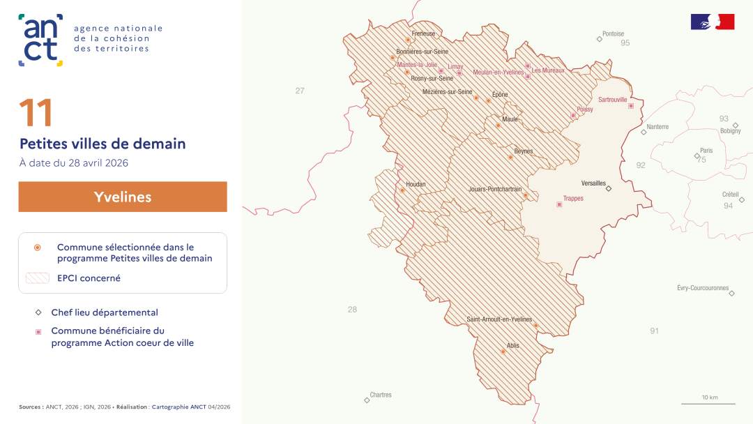 D&eacute;ploiement du dispositif Petites villes de demain : Yvelines