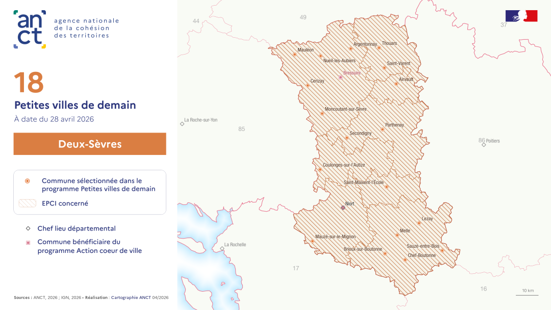 D&eacute;ploiement du dispositif Petites villes de demain : Deux-S&egrave;vres