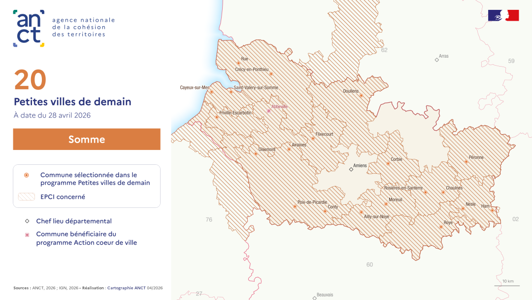 D&eacute;ploiement du dispositif Petites villes de demain : Somme