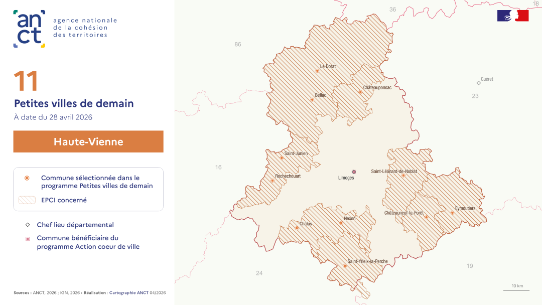 D&eacute;ploiement du dispositif Petites villes de demain : Haute-Vienne
