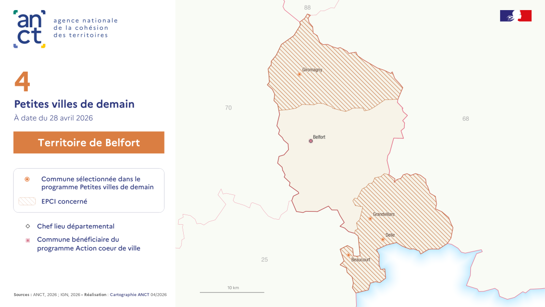 D&eacute;ploiement du dispositif Petites villes de demain : Territoire de Belfort