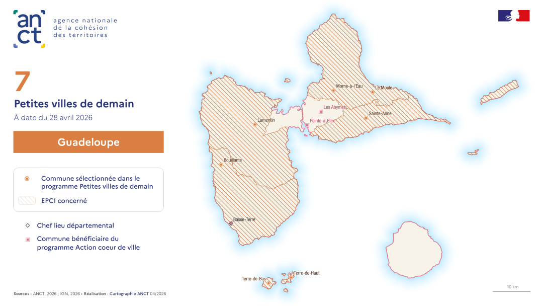 D&eacute;ploiement du dispositif Petites villes de demain : Guadeloupe