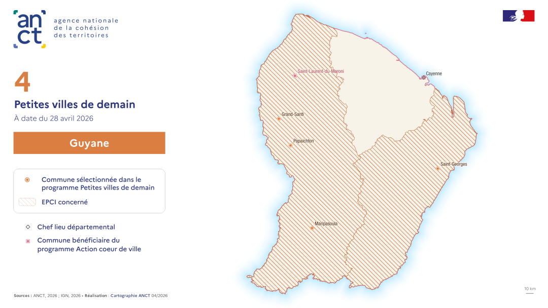 D&eacute;ploiement du dispositif Petites villes de demain : Guyane