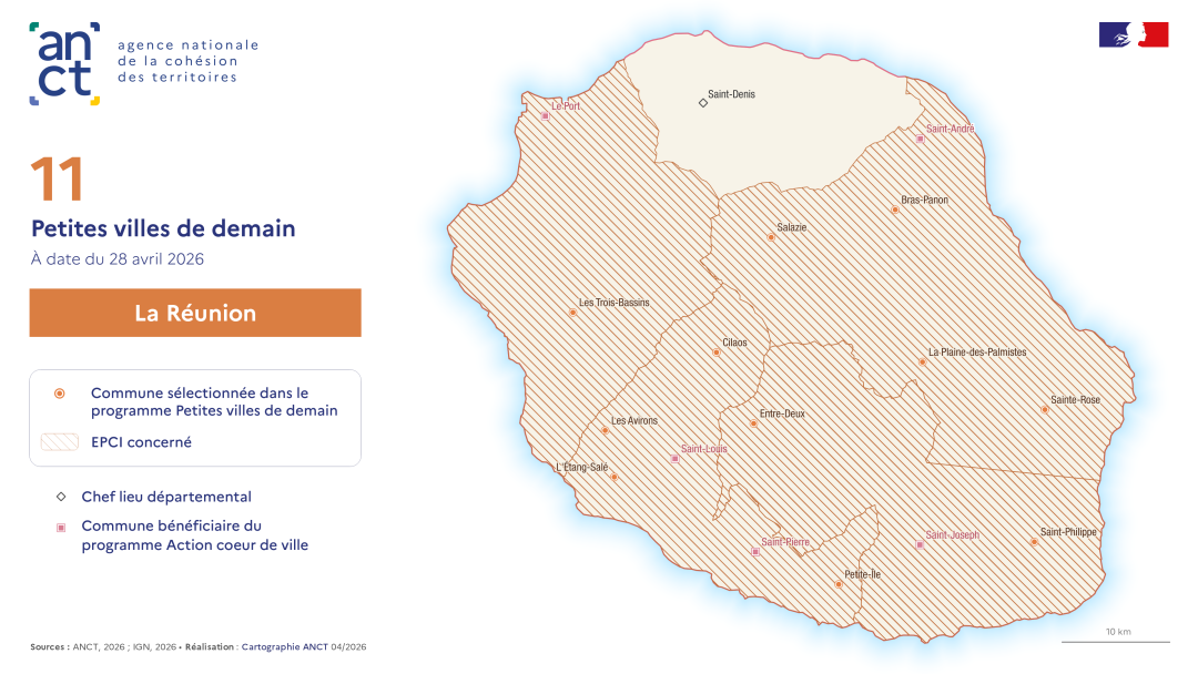 D&eacute;ploiement du dispositif Petites villes de demain : La R&eacute;union