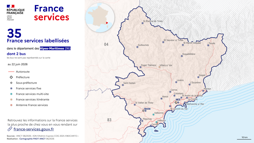 France services : Alpes-Maritimes (06)
