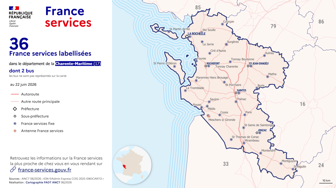 France services : Charente-Maritime (17)