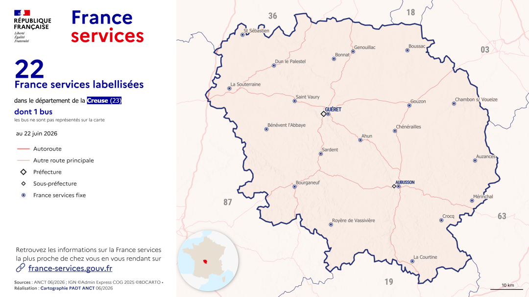France services : Creuse (23)