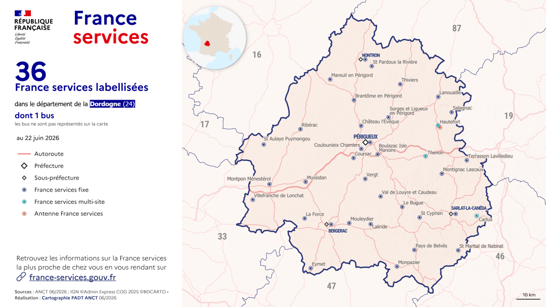 France services : Dordogne (24)