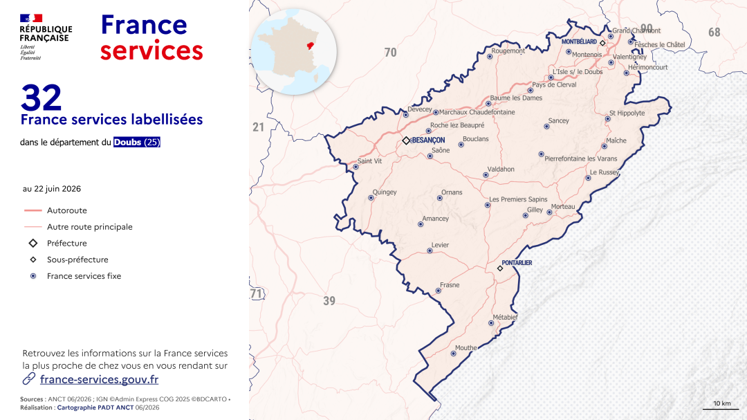 France services : Doubs (25)