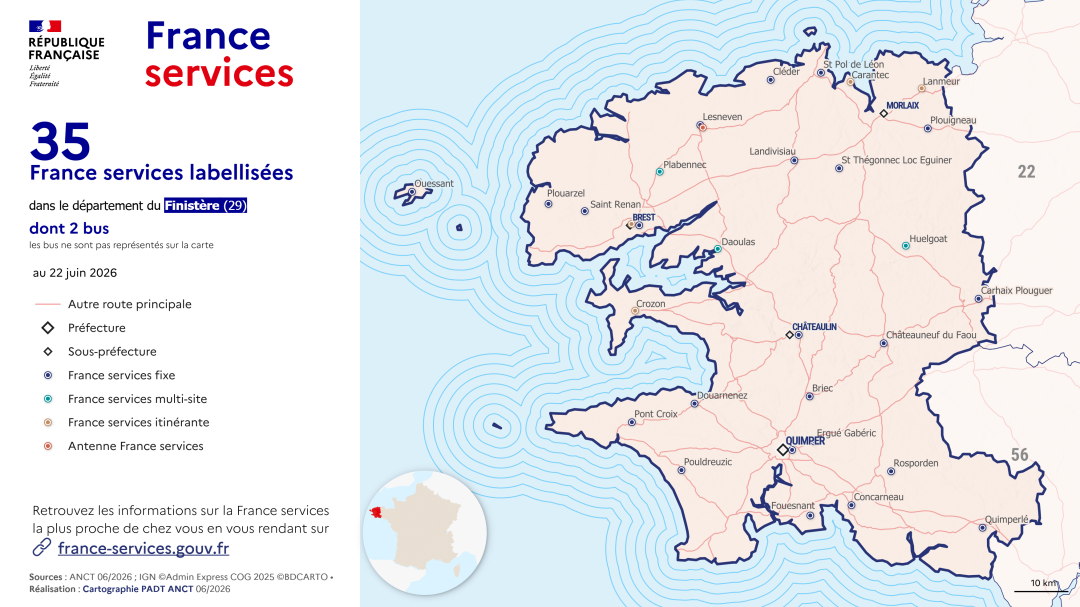 France services : Finist&egrave;re (29)