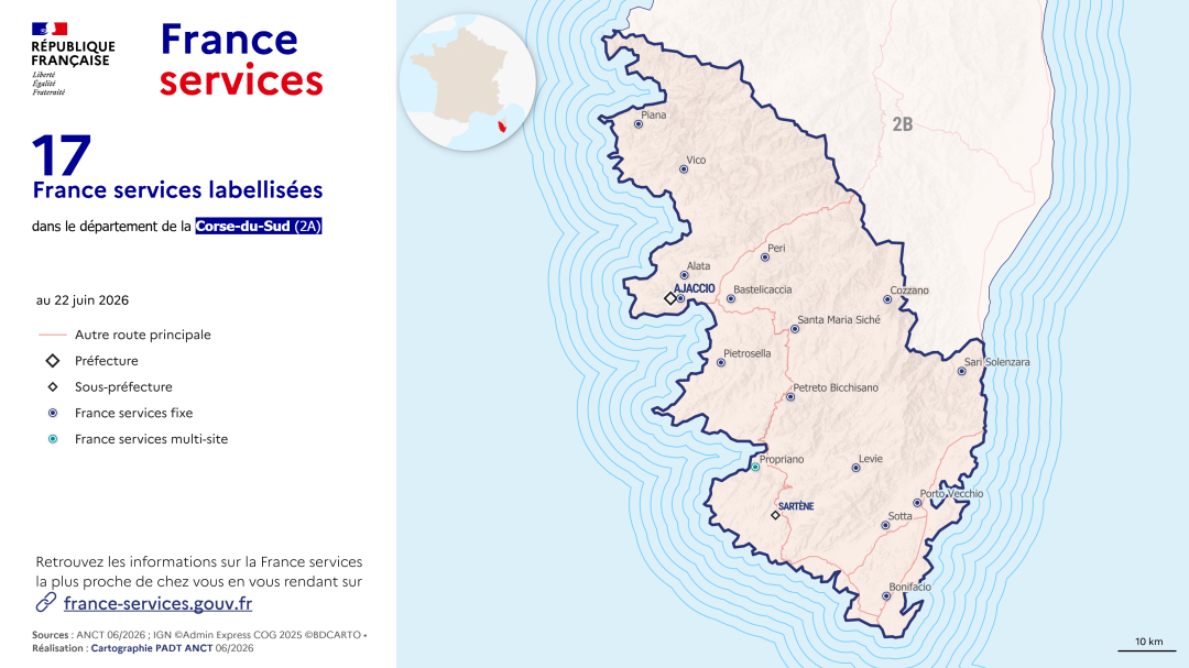 France services : Corse-du-Sud (2A)