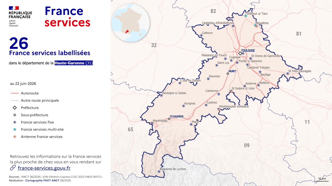 France services : Haute-Garonne (31)