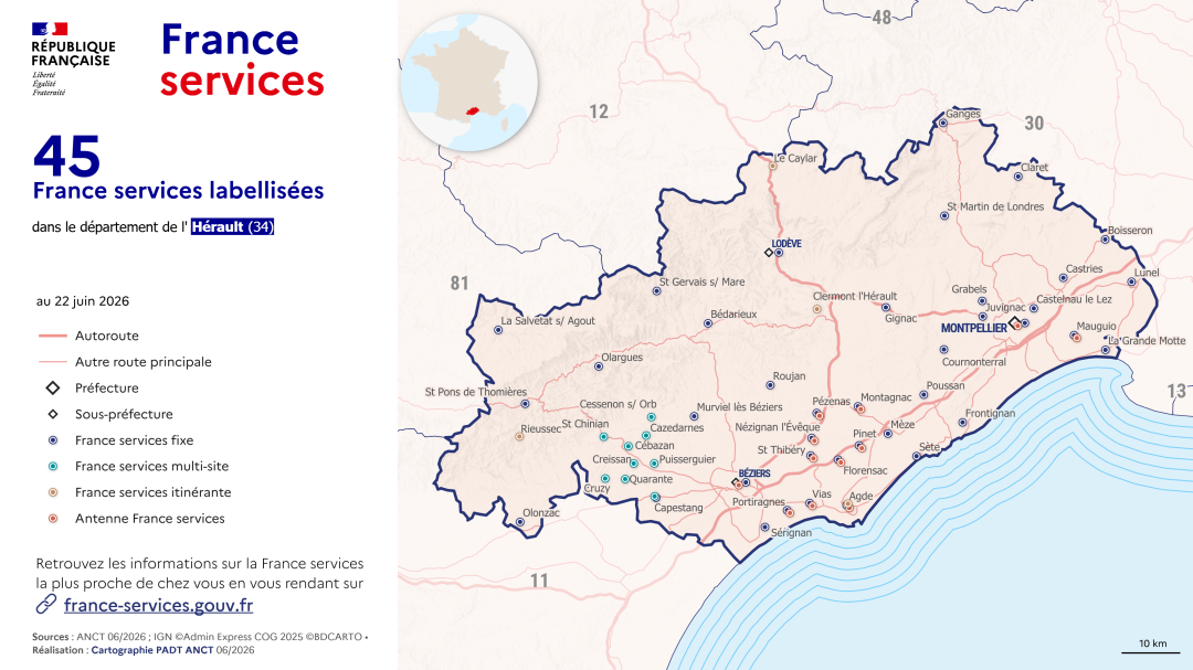 France services : H&eacute;rault (34)