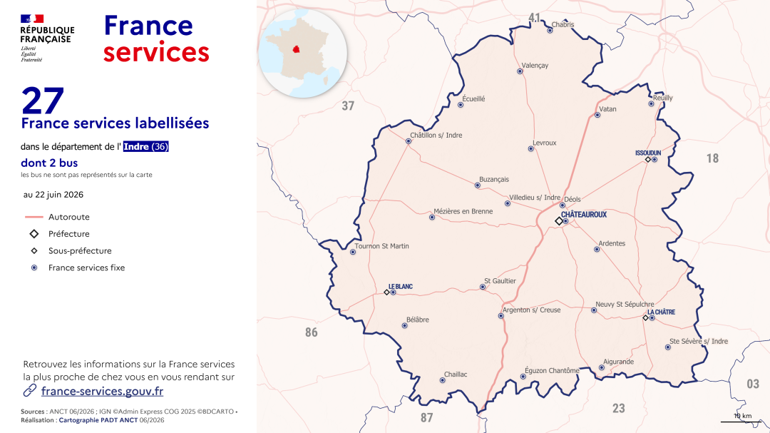 France services : Indre (36)