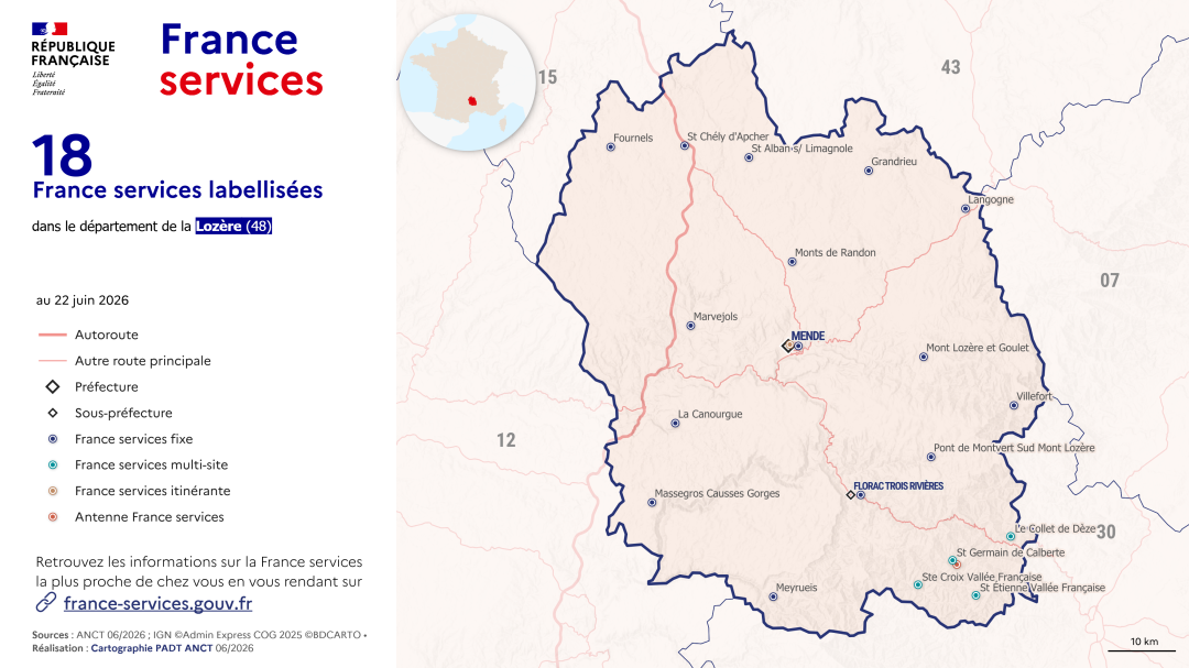 France services : Loz&egrave;re (48)