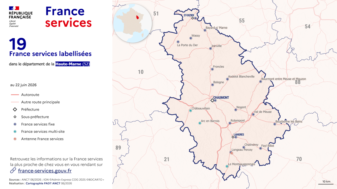 France services : Haute-Marne (52)