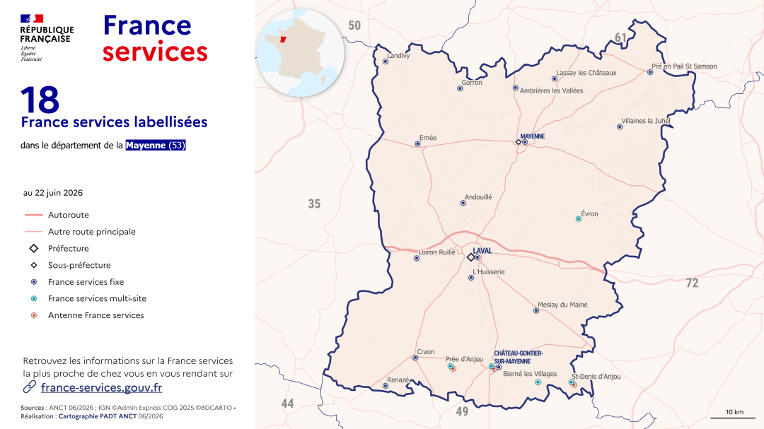 France services : Mayenne (53)