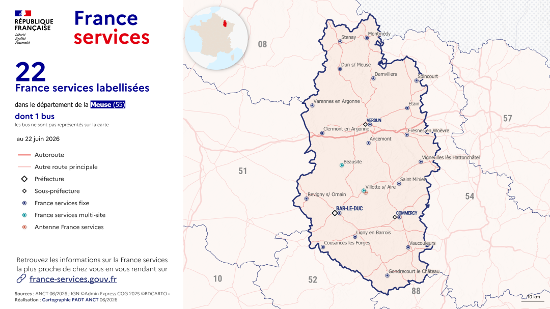 France services : Meuse (55)