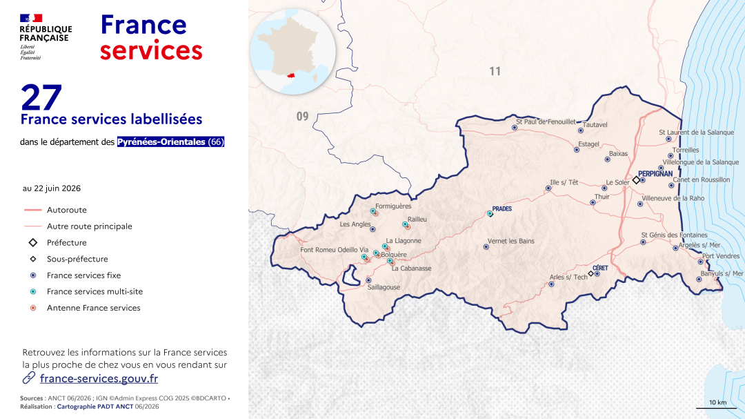 France services : Pyr&eacute;n&eacute;es-Orientales (66)