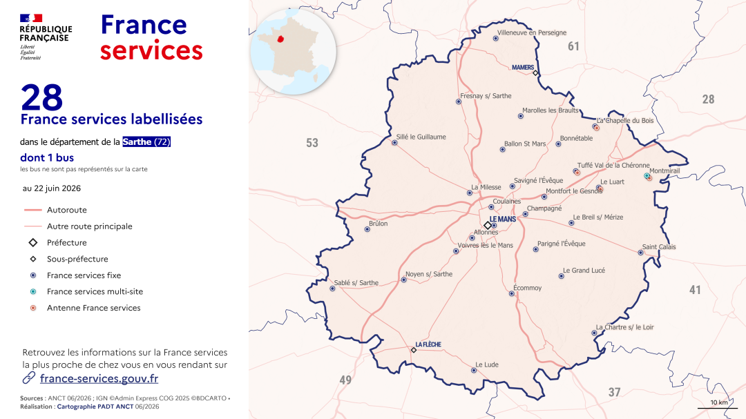 France services : Sarthe (72)