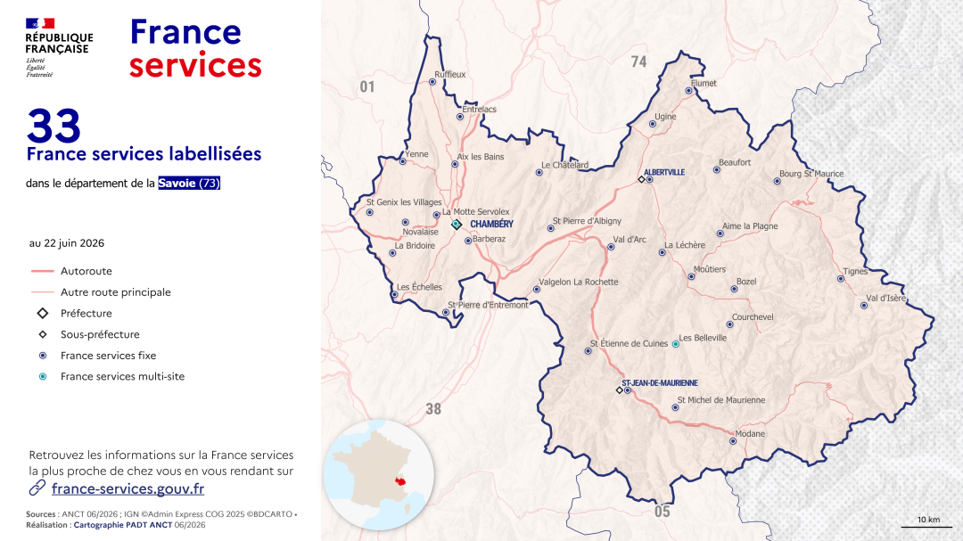 France services : Savoie (73)