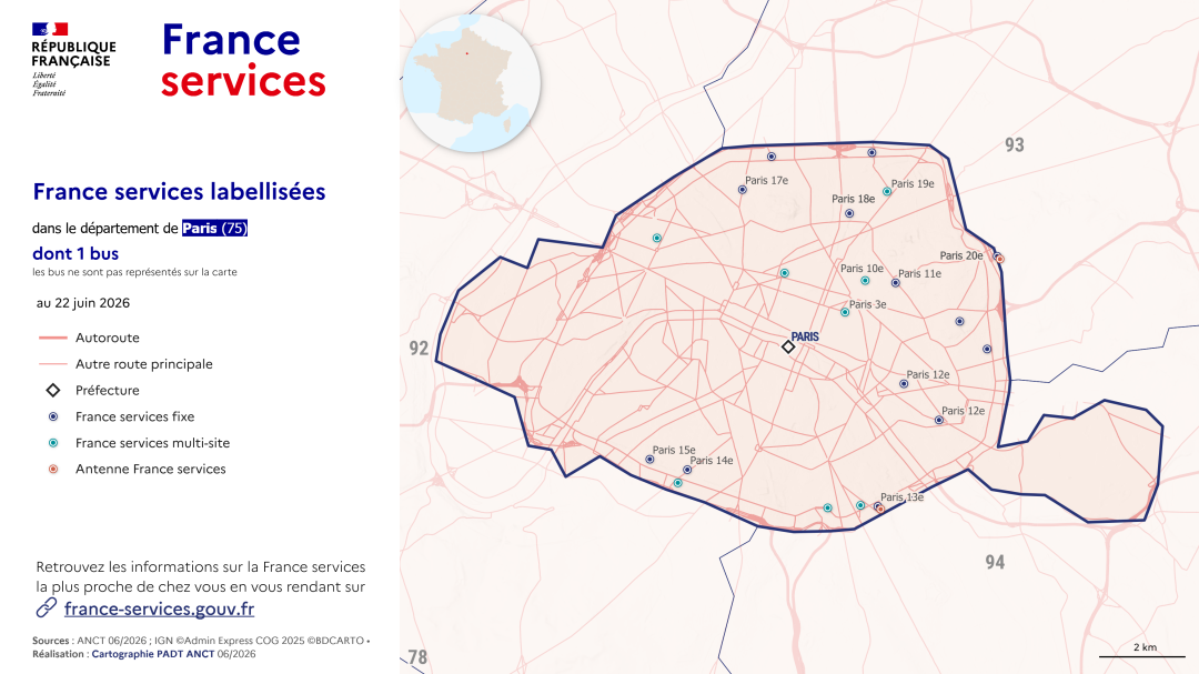 France services : Paris (75)