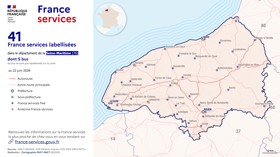 France services : Seine-Maritime (76)