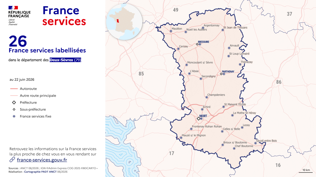 France services : Deux-S&egrave;vres (79)